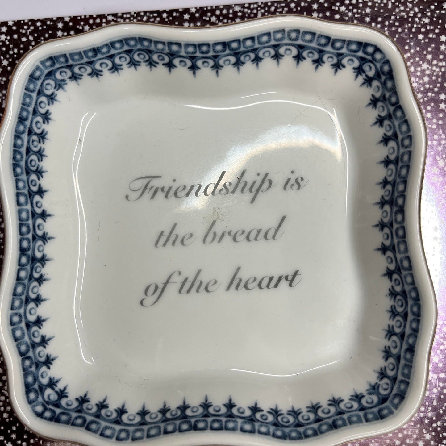 Friendship is the Bread of the Heart Plate